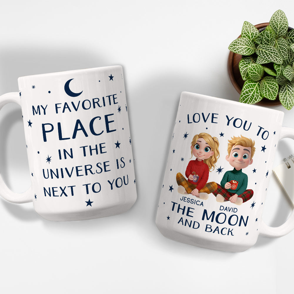 Custom Anniversary Keepsake Gifts For Couple • Happiness Starts By Your Side - Personalized Coffee Mug