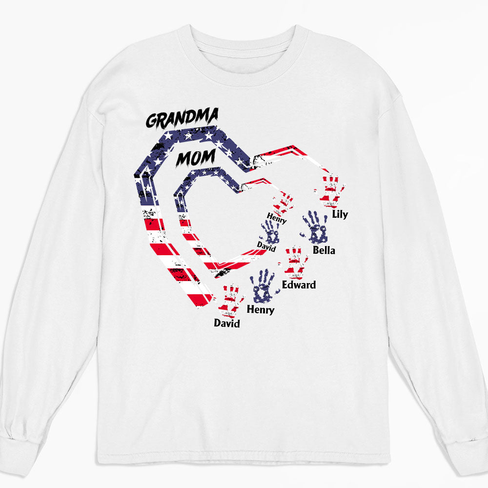 Custom Christmas & Birthday Gift for Mom, Grandma • We Love You Grandma - Personalized Shirt