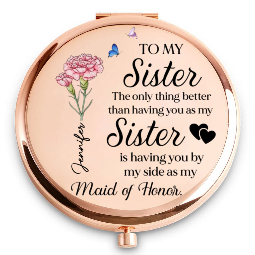 Forever Grateful To Have You - Personalized Compact Mirror