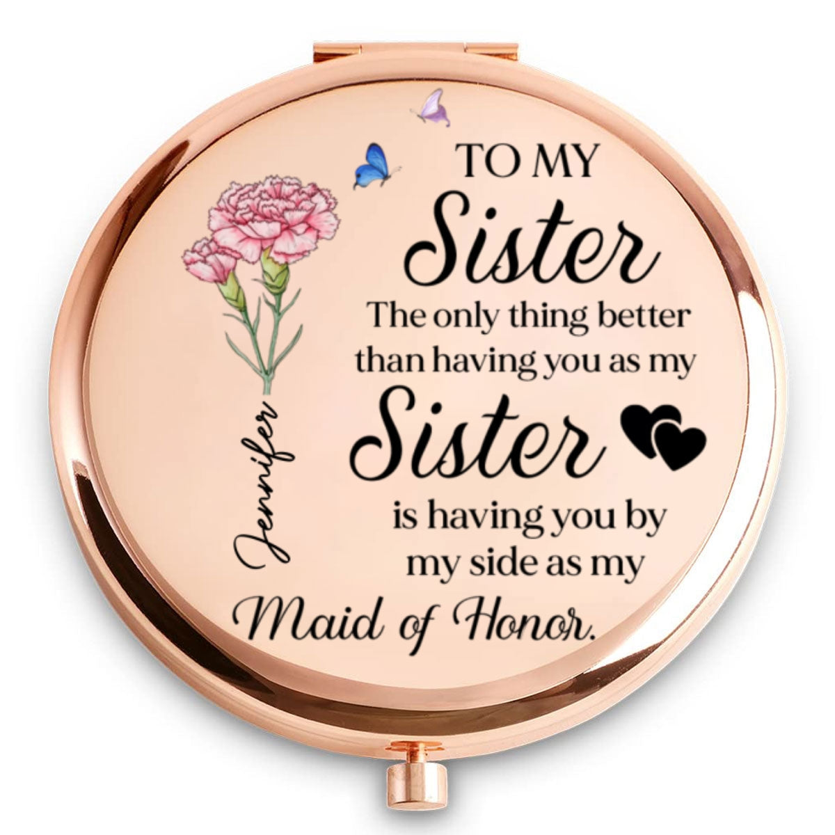 Forever Grateful To Have You - Personalized Compact Mirror