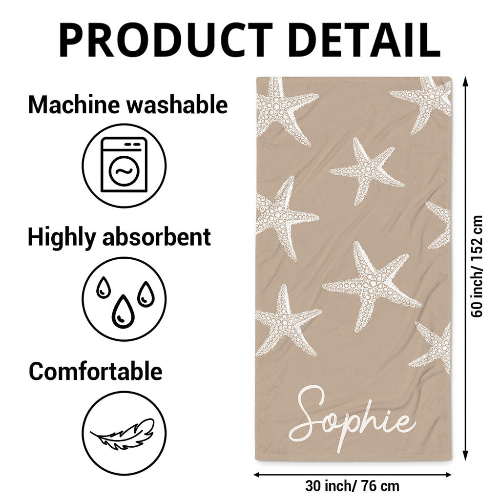 Summer Getaway - Personalized Beach Towel