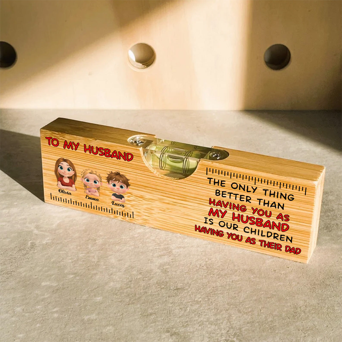 Having You As My Husband - Personalized Wooden Spirit Level Bottle Opener