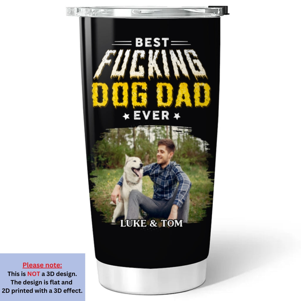 Pets Dad Champion Photo - Personalized Tumbler