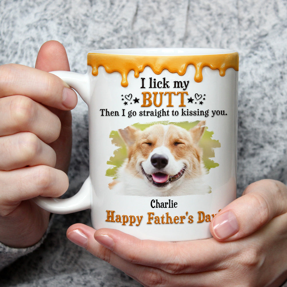Custom Photo Christmas & Birthday Keepsake Gift • Go Straight To Kissing You Photo - Personalized 3D Effect Mug