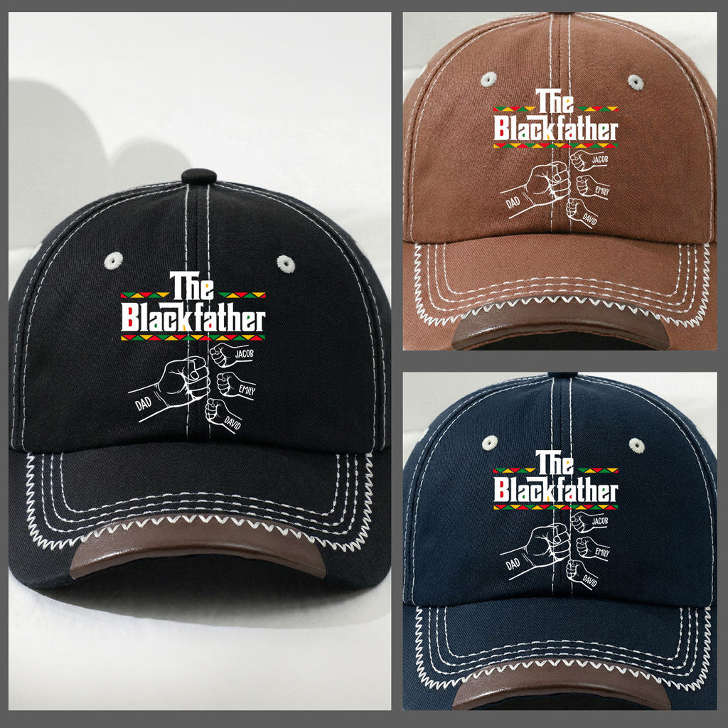 The Blackfather - Personalized Vintage Soft Baseball Cap