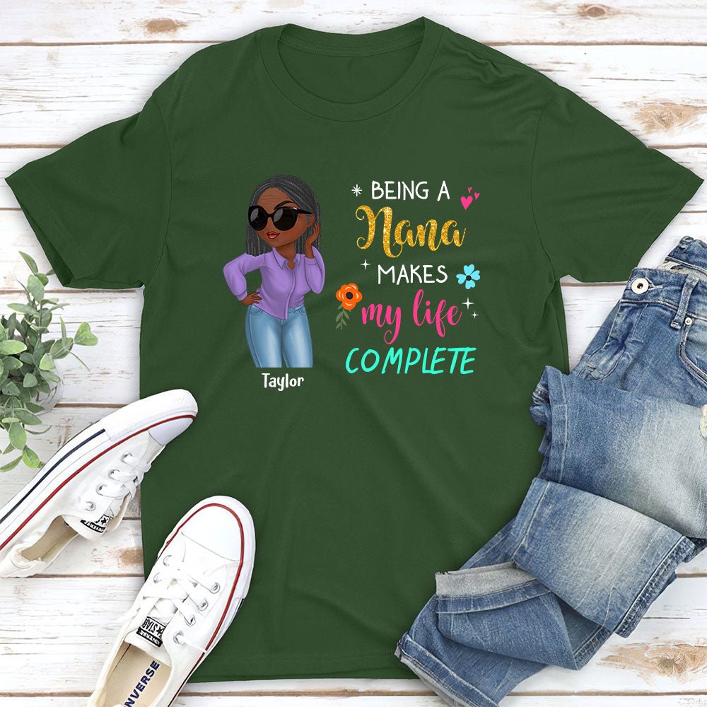 Custom Christmas & Birthday Gift for Grandma • Makes My Life Complete - Personalized Unisex T-shirt