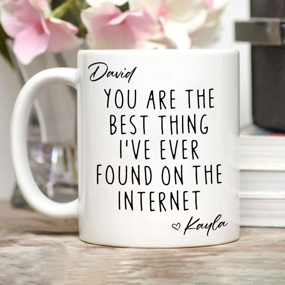 Custom Anniversary Keepsake Gifts For Couple • Best Thing I Ever Found - Personalized Coffee Mug