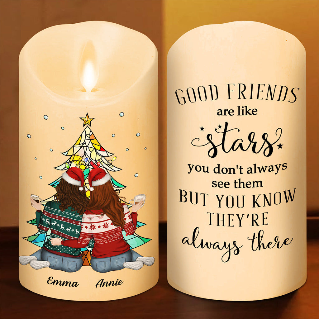 Friends Always Beside You - Personalized LED Candle