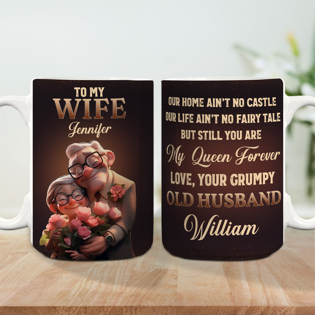 Custom Anniversary Keepsake Gifts For Couple • You Are My Queen Forever - Personalized Coffee Mug