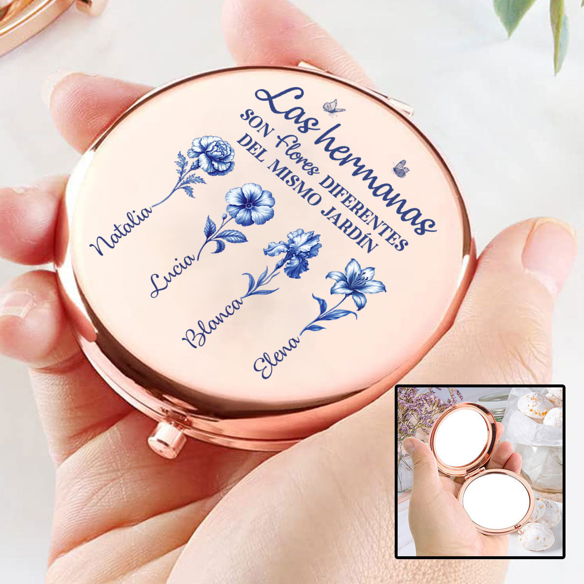 Del Mismo Jardín - Espejo compacto personalizado