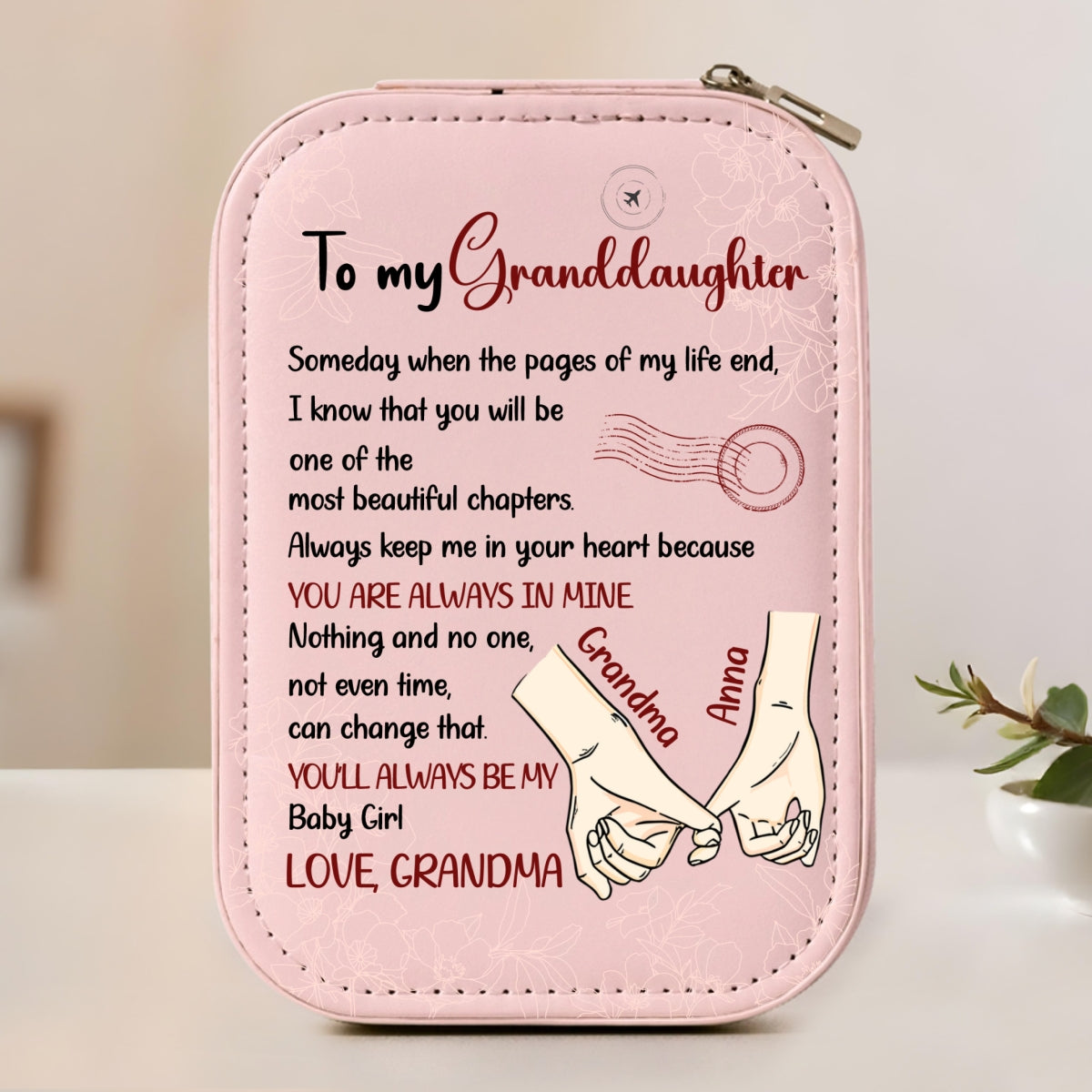 The Most Beautiful Chapters - Personalized Jewelry Box With LED Mirror