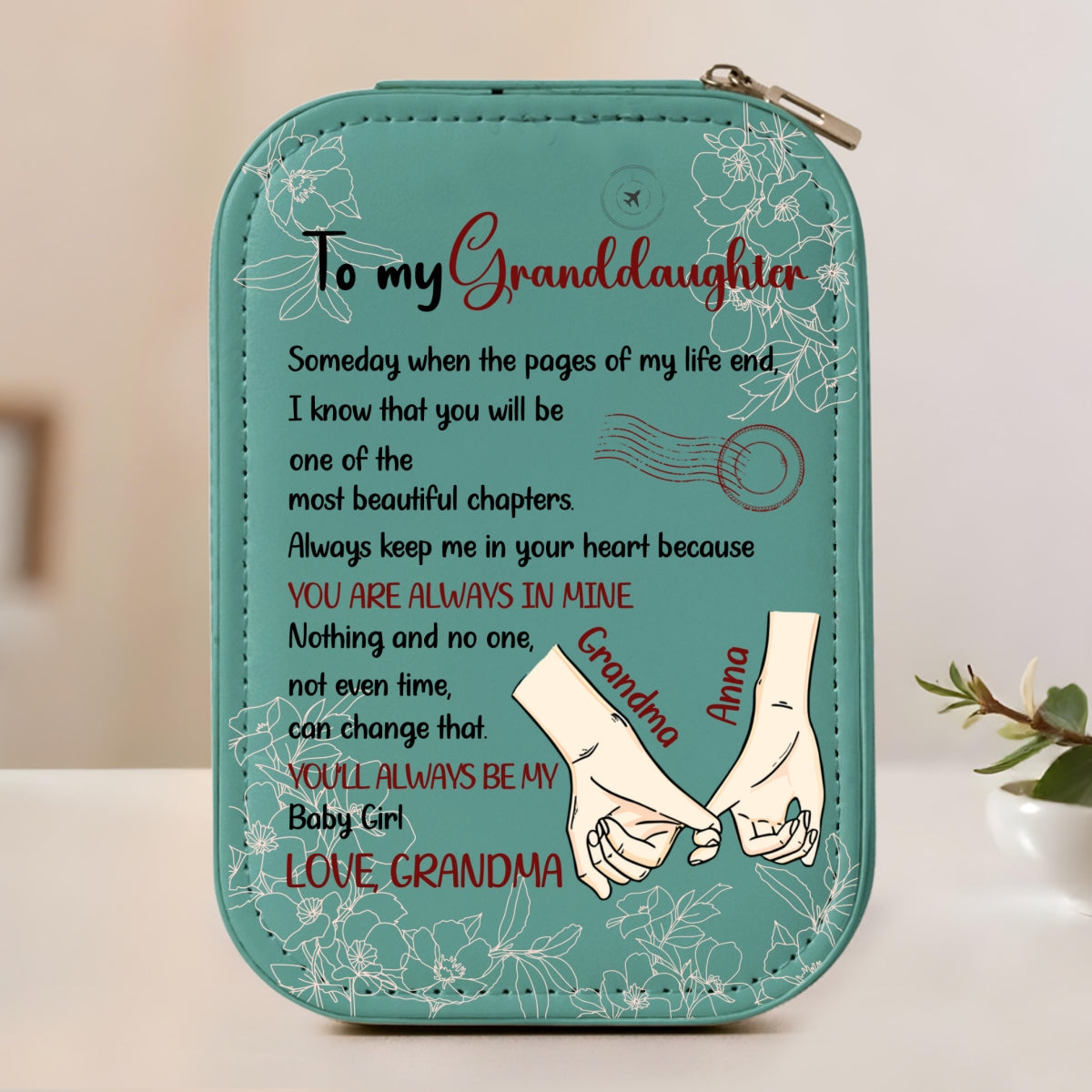 The Most Beautiful Chapters - Personalized Jewelry Box With LED Mirror