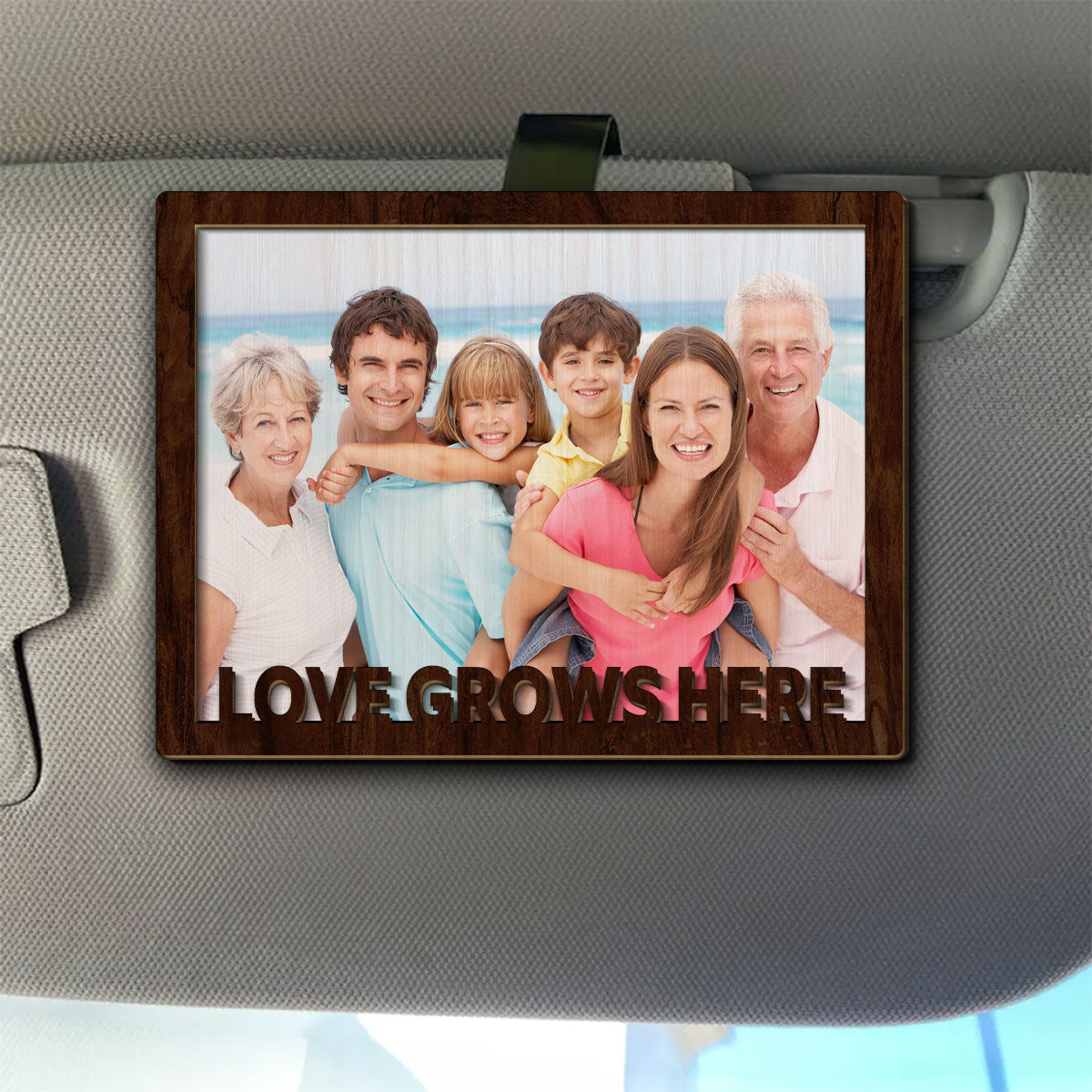 Love Grow Here - Personalized Car Visor Clip