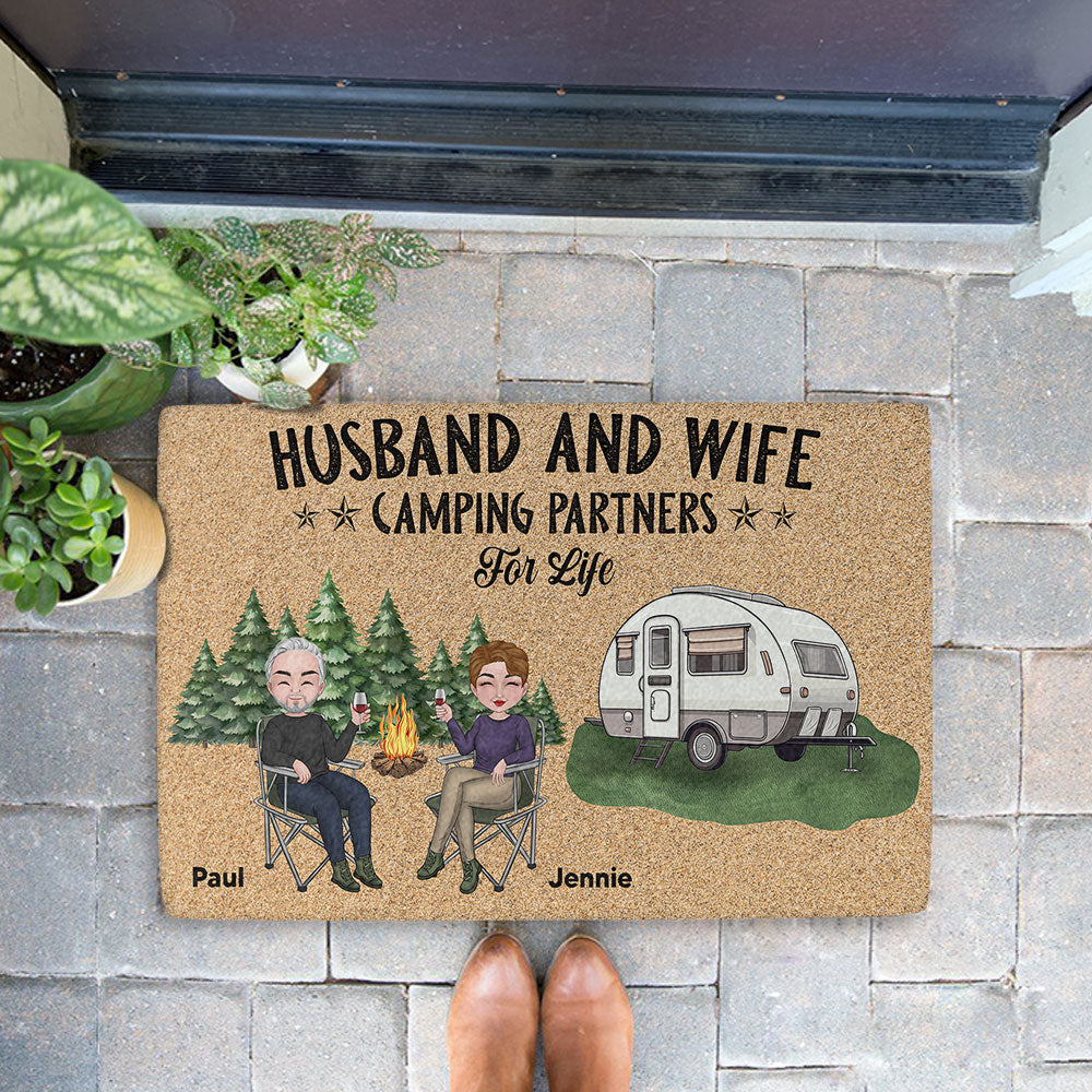 Camping Partners For Life - Personalized Doormat