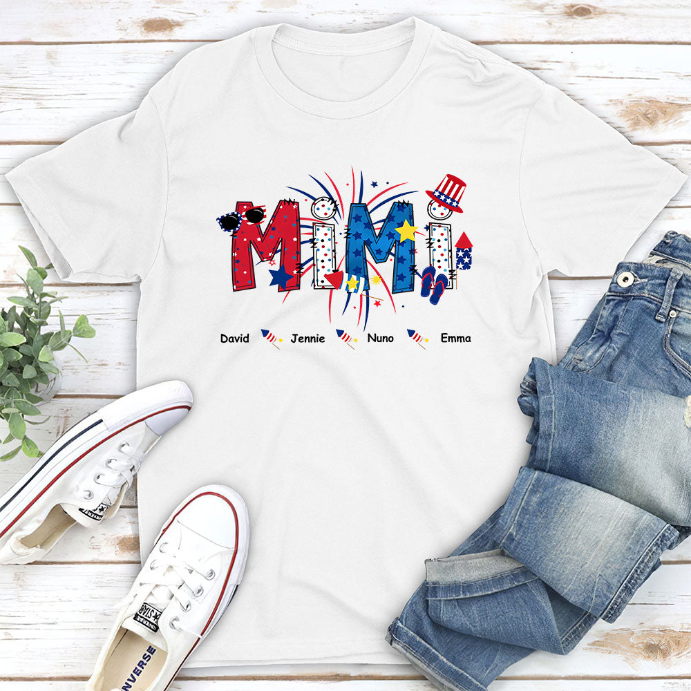 Custom Christmas & Birthday Gift for Mom, Grandma • Great Mom Happy Holidays - Personalized Unisex T-shirt