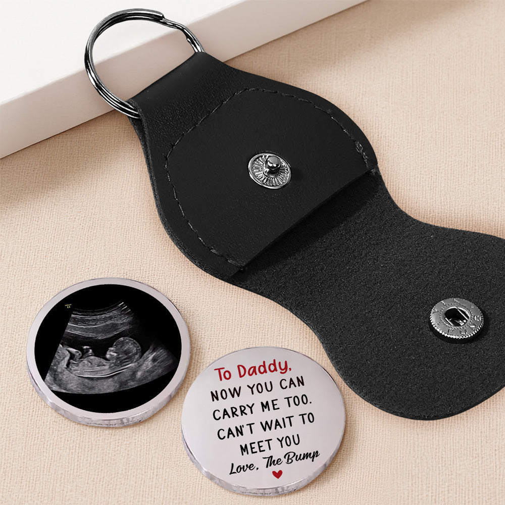 Custom Photo Coin Keychain for New Dad, First Father’s Day Gifts • To Daddy - Personalized Pocket Hug