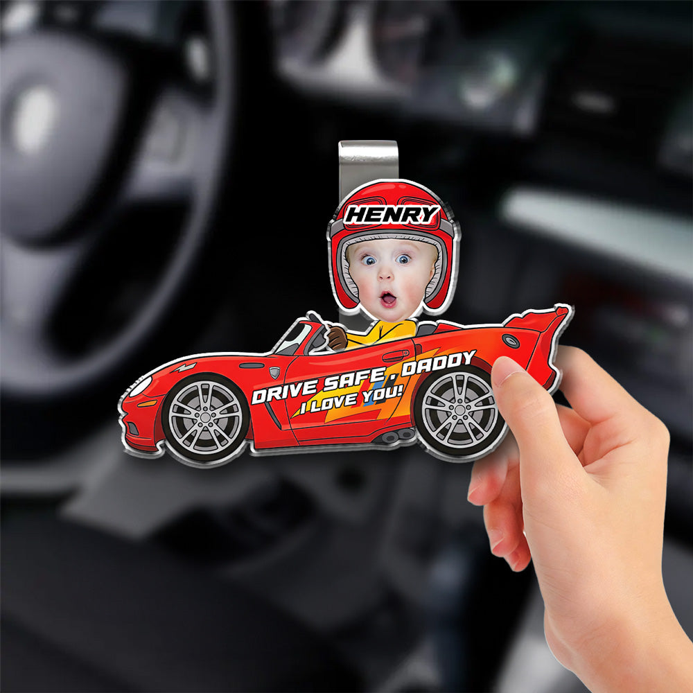 I Love You - Personalized Acrylic Car Visor Clip
