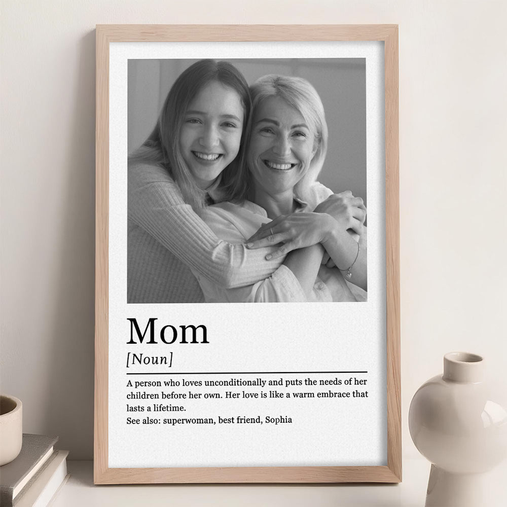 Mom Definition Photo - Personalized Poster
