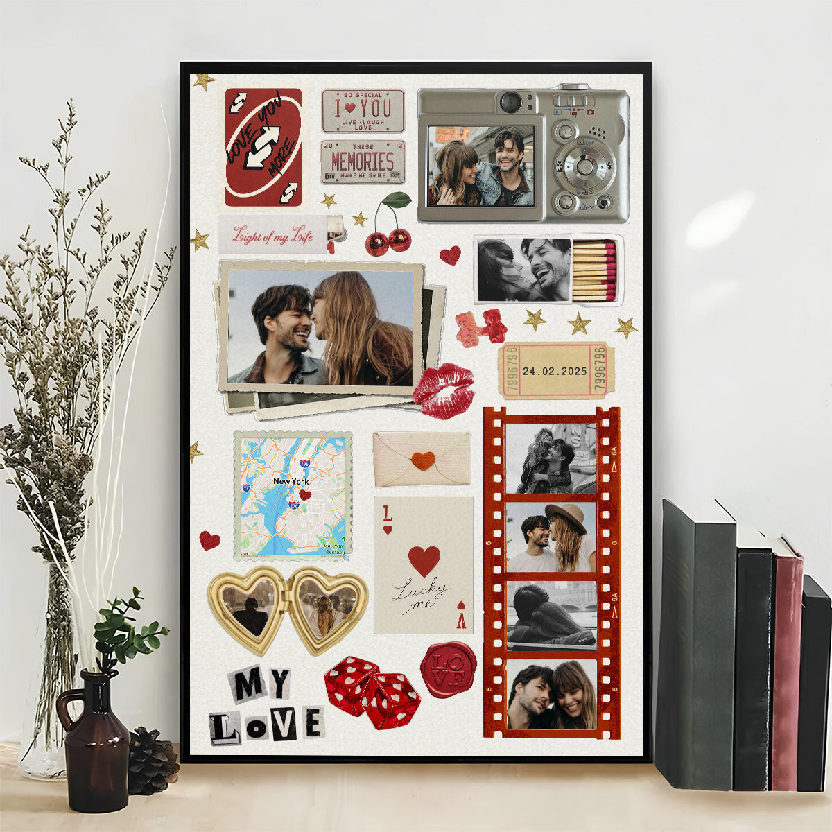 Anniversary Gift Matchbox Art - Personalized Poster