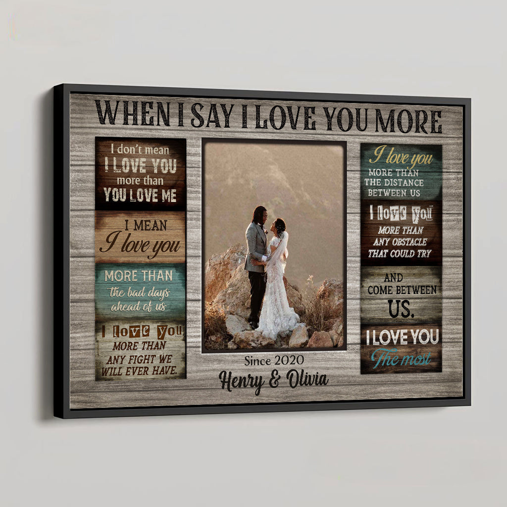 I Love You The Most - Personalized Poster