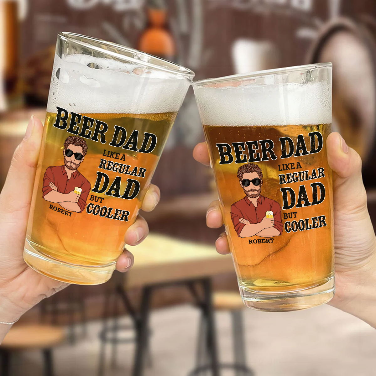 Beer Dad - Personalized Beer Glass