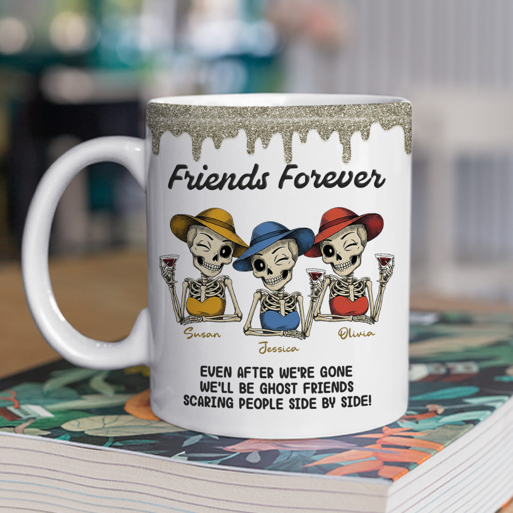 Custom Best Friend, Christmas & Birthday Friendship Keepsake Gift • Side By Side - Personalized Coffee Mug