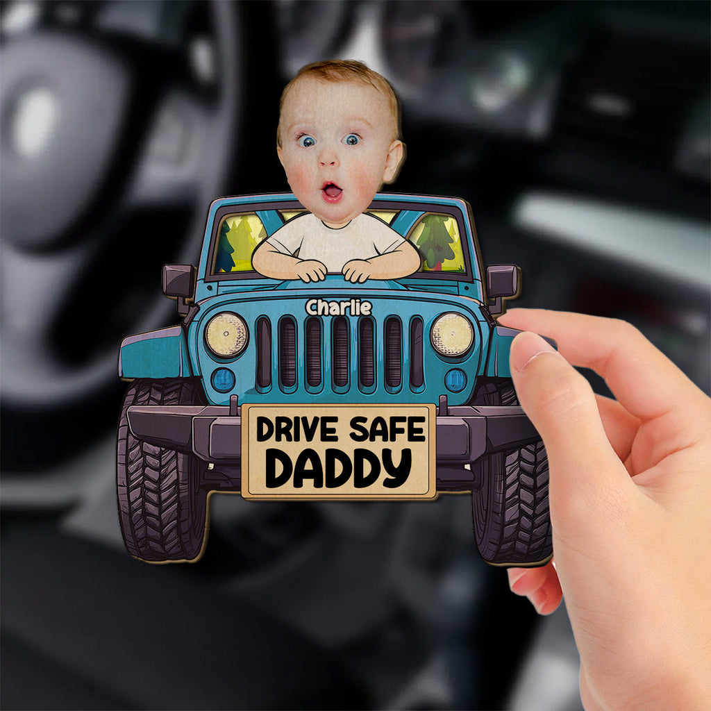 Drive Safe I Love You Dad - Personalized Car Visor Clip