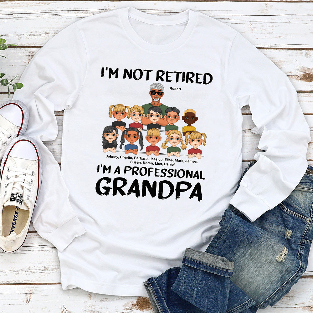 Custom Christmas & Birthday Gift for Dad, Grandpa • I Am A Professional Grandpa - Personalized Shirt