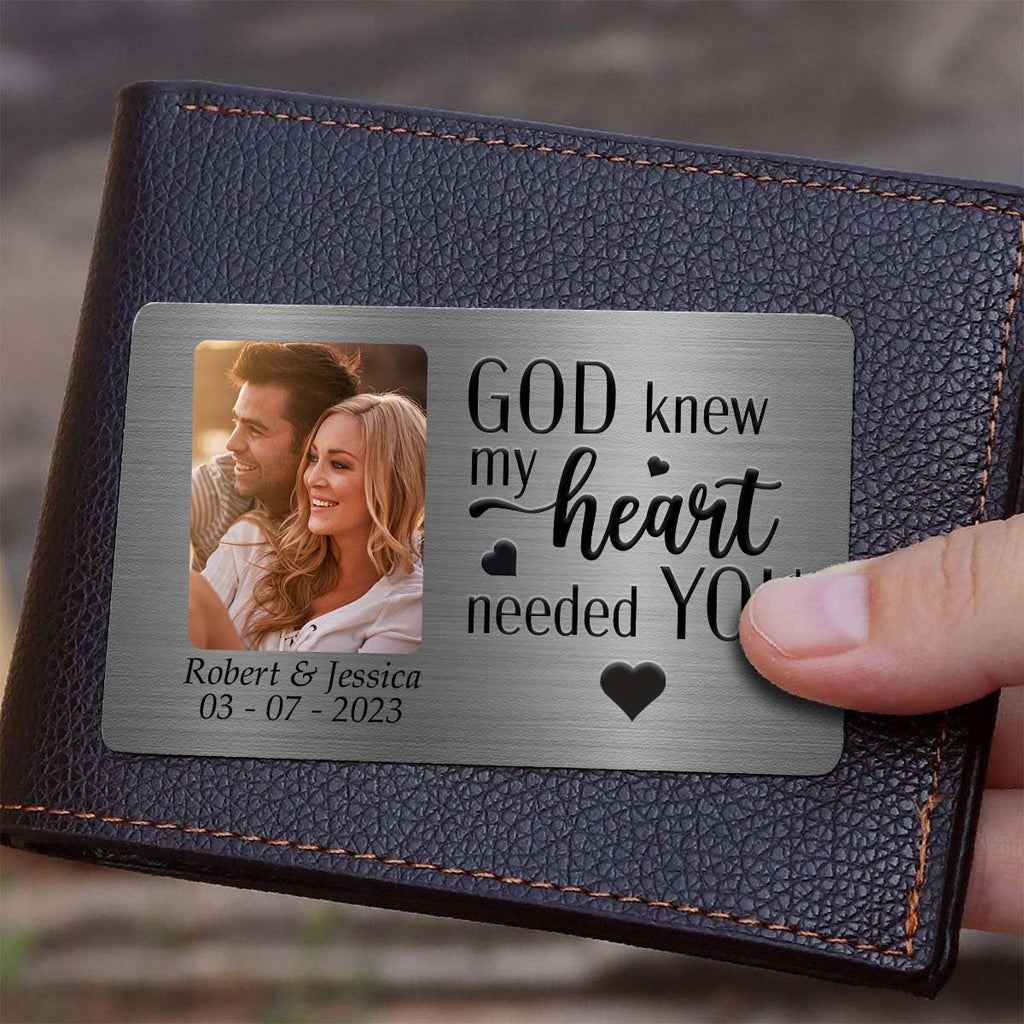 My Heart Needs You - Personalized Wallet Card