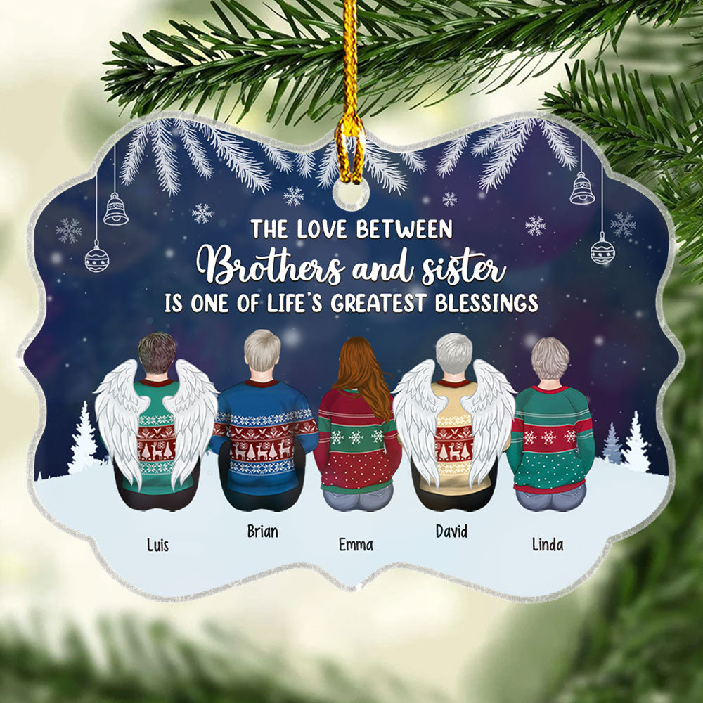 Custom Family Ornament, Christmas Gift for Family Members •  Greatest Blessings - Personalized Acrylic Ornament