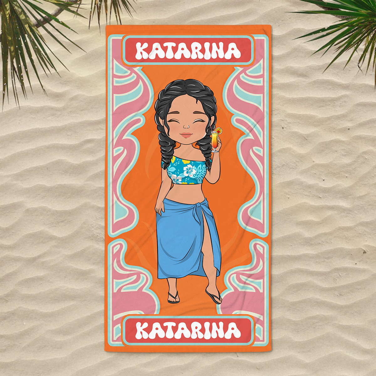 Beach Girl - Personalized Beach Towel
