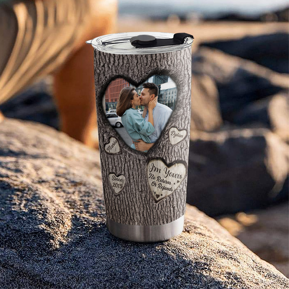 Custom Christmas Birthday Gifts For Dad • Im Yours No Returns Or Refunds - Personalized Tumbler
