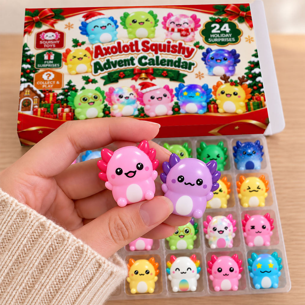 Axolotl Squishy Christmas Advent Calendar 2026, Christmas Gifts For Kids
