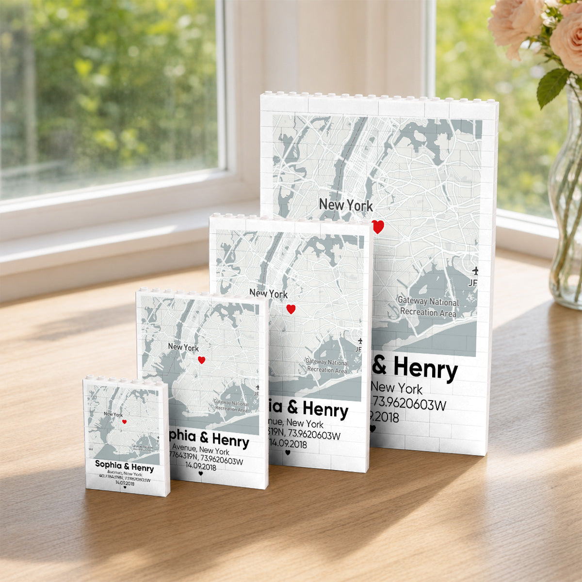 Every Journey Starts Together - Personalized Rectangle Building Brick Blocks