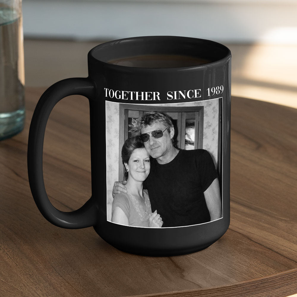 Custom Photo Anniversary Keepsake Gifts For Couple • Together Since Vintage - Personalized Coffee Mug