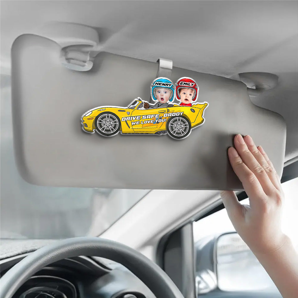 I Love You - Personalized Acrylic Car Visor Clip