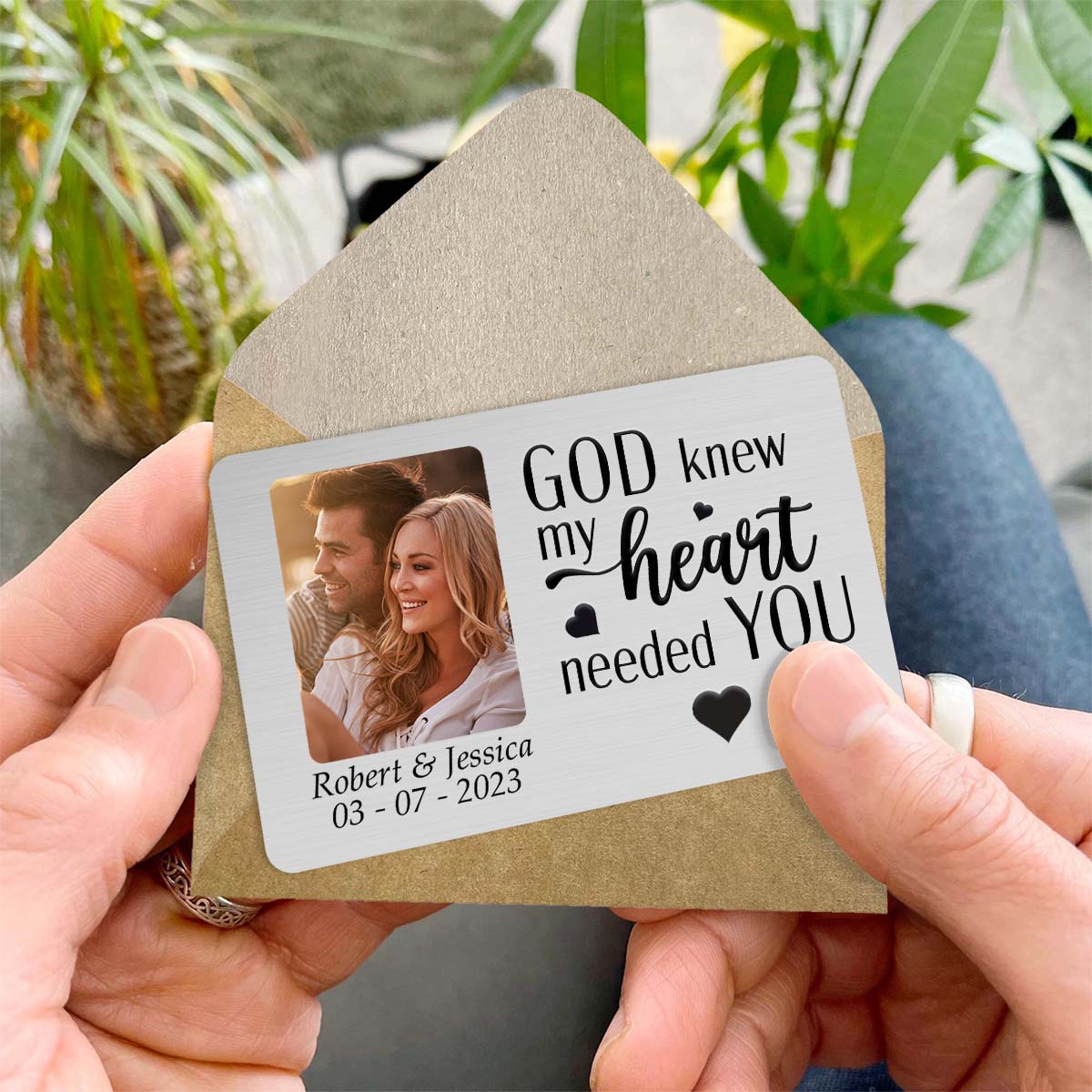 My Heart Needs You - Personalized Wallet Card