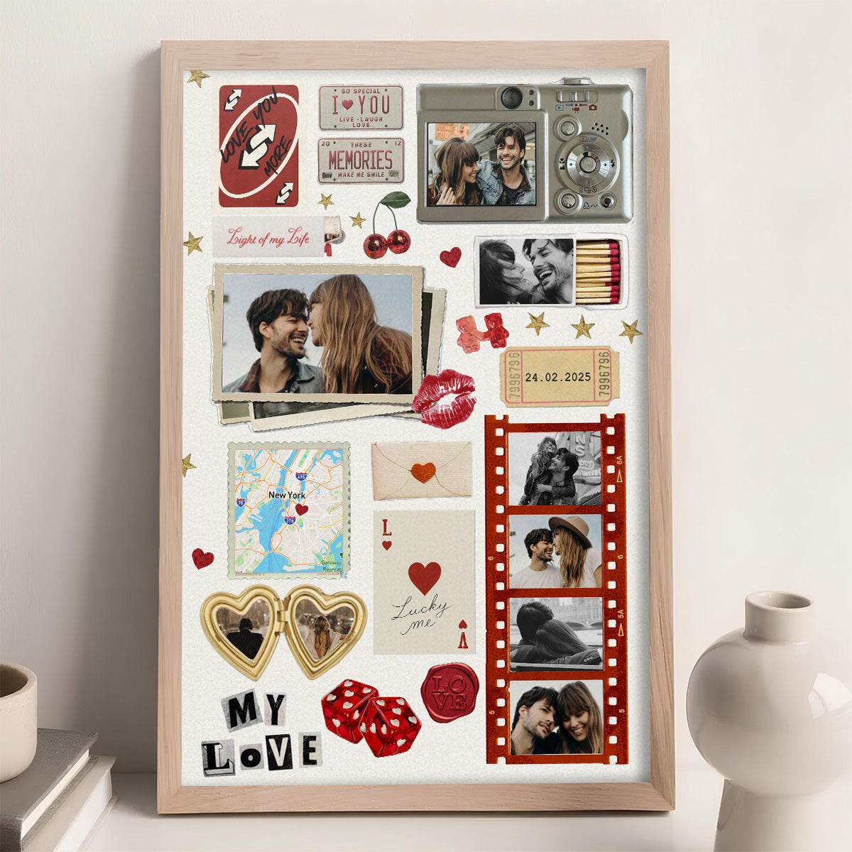 Anniversary Gift Matchbox Art - Personalized Poster