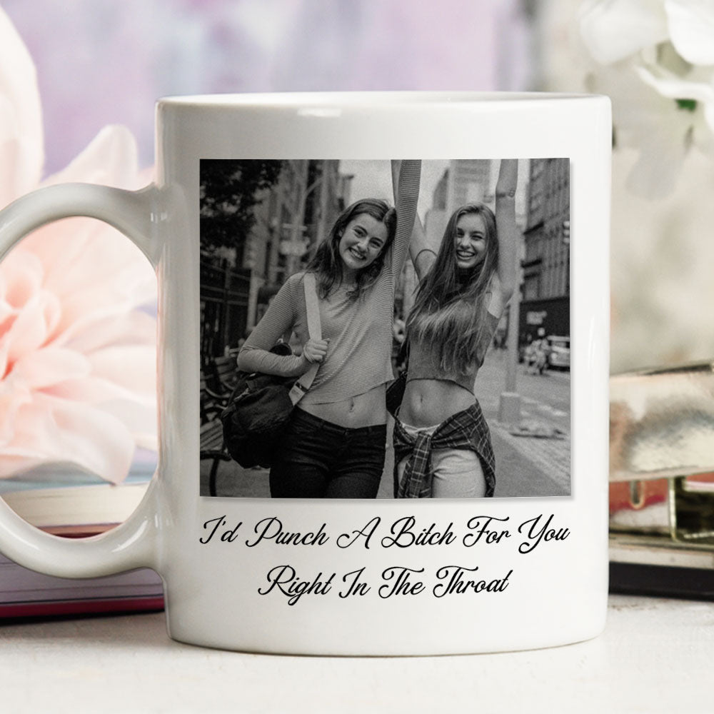 Custom Photo Best Friend, Christmas & Birthday Friendship Keepsake Gift • Savage Friendship - Personalized Coffee Mug