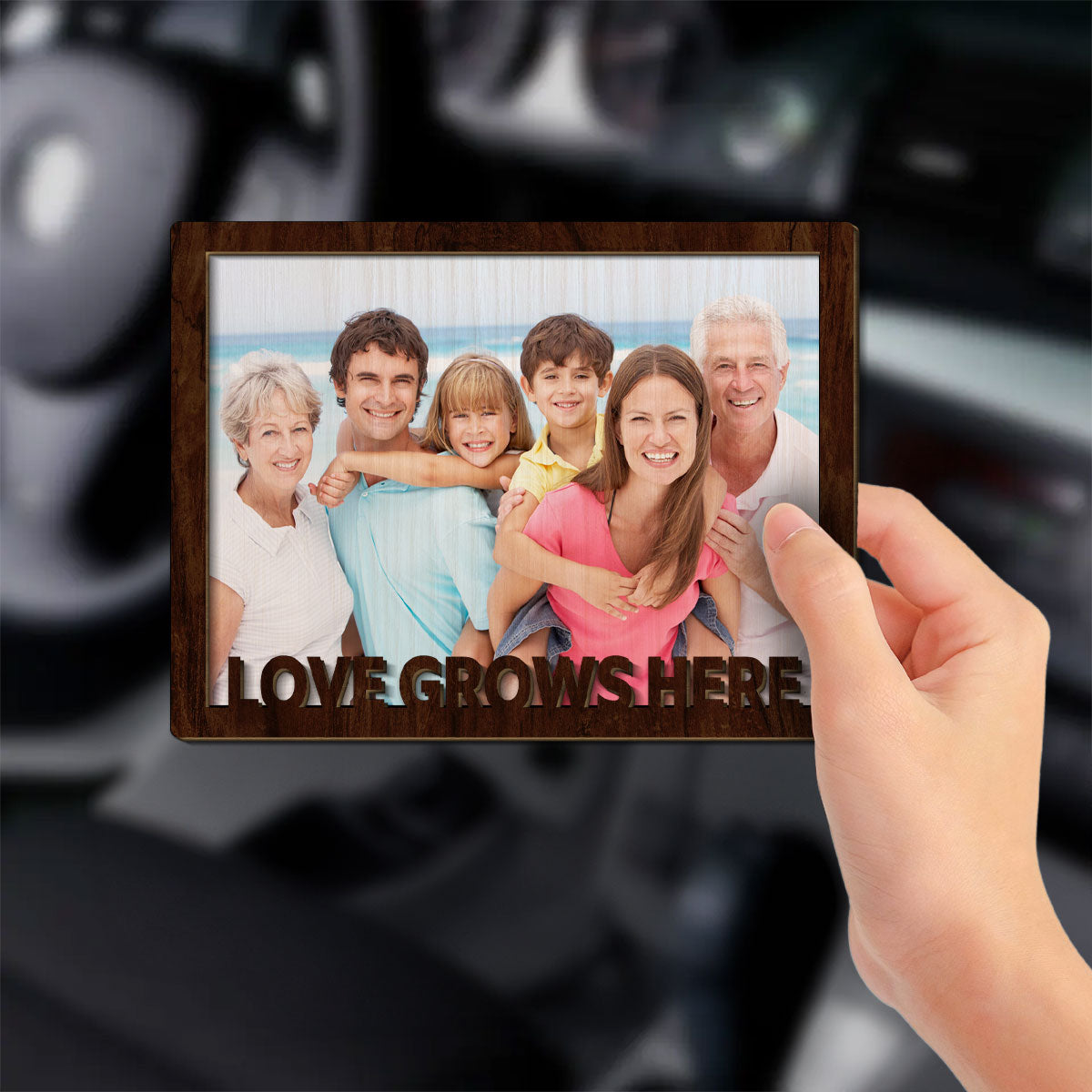 Love Grow Here - Personalized Car Visor Clip