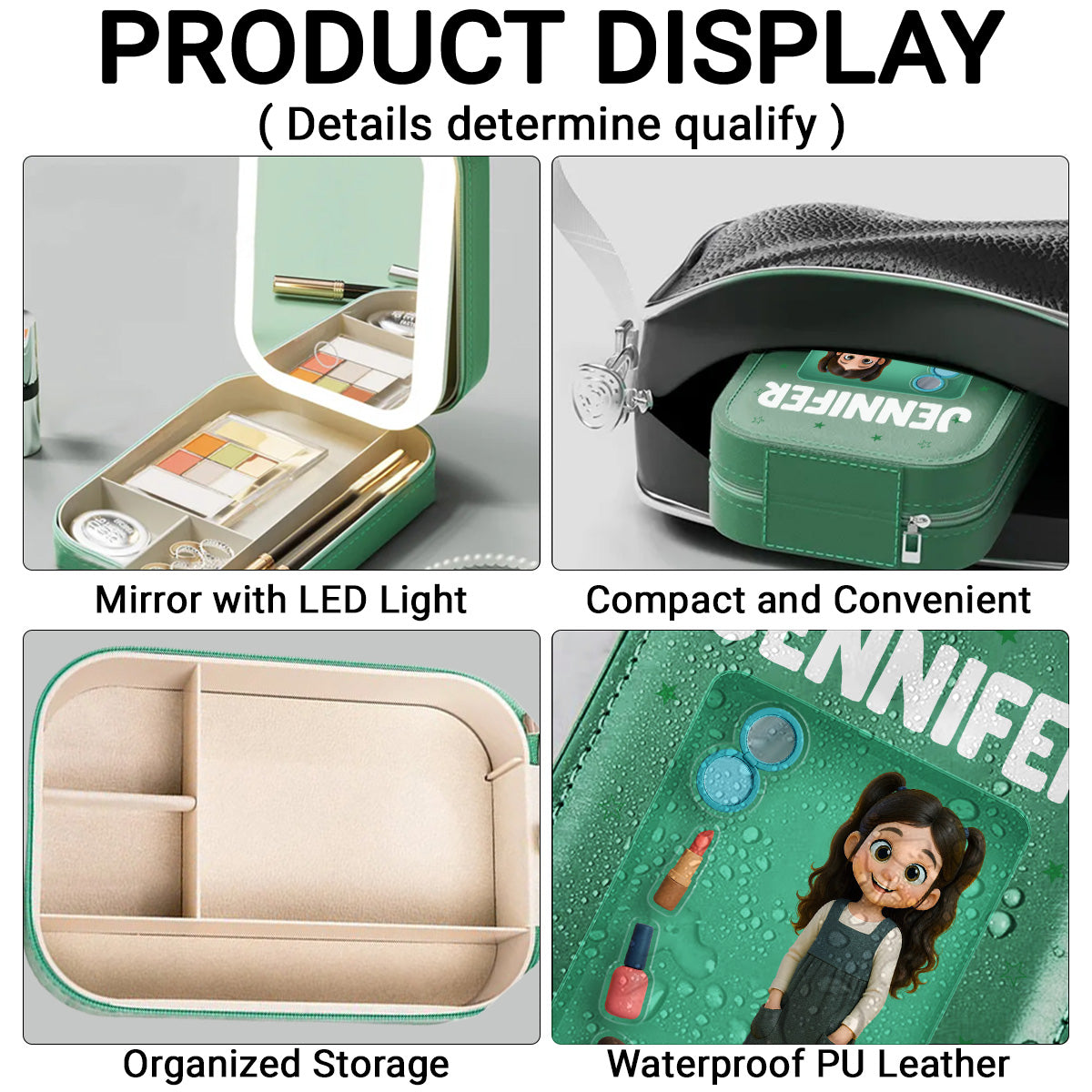Cute Baby - Personalized Jewelry Box With LED Mirror