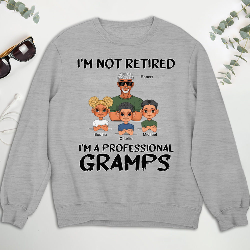 Custom Christmas & Birthday Gift for Dad, Grandpa • I Am A Professional Grandpa - Personalized Shirt