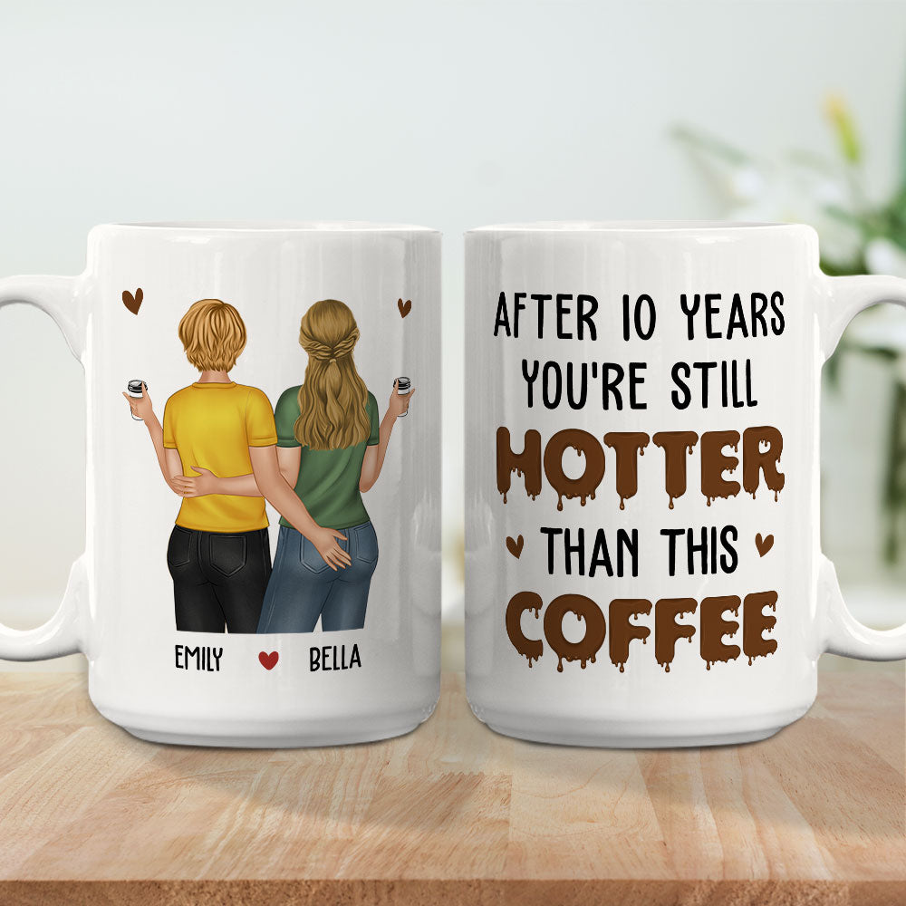 Custom Photo Anniversary Keepsake Gifts For Couple • Hotter Than This - Personalized Coffee Mug