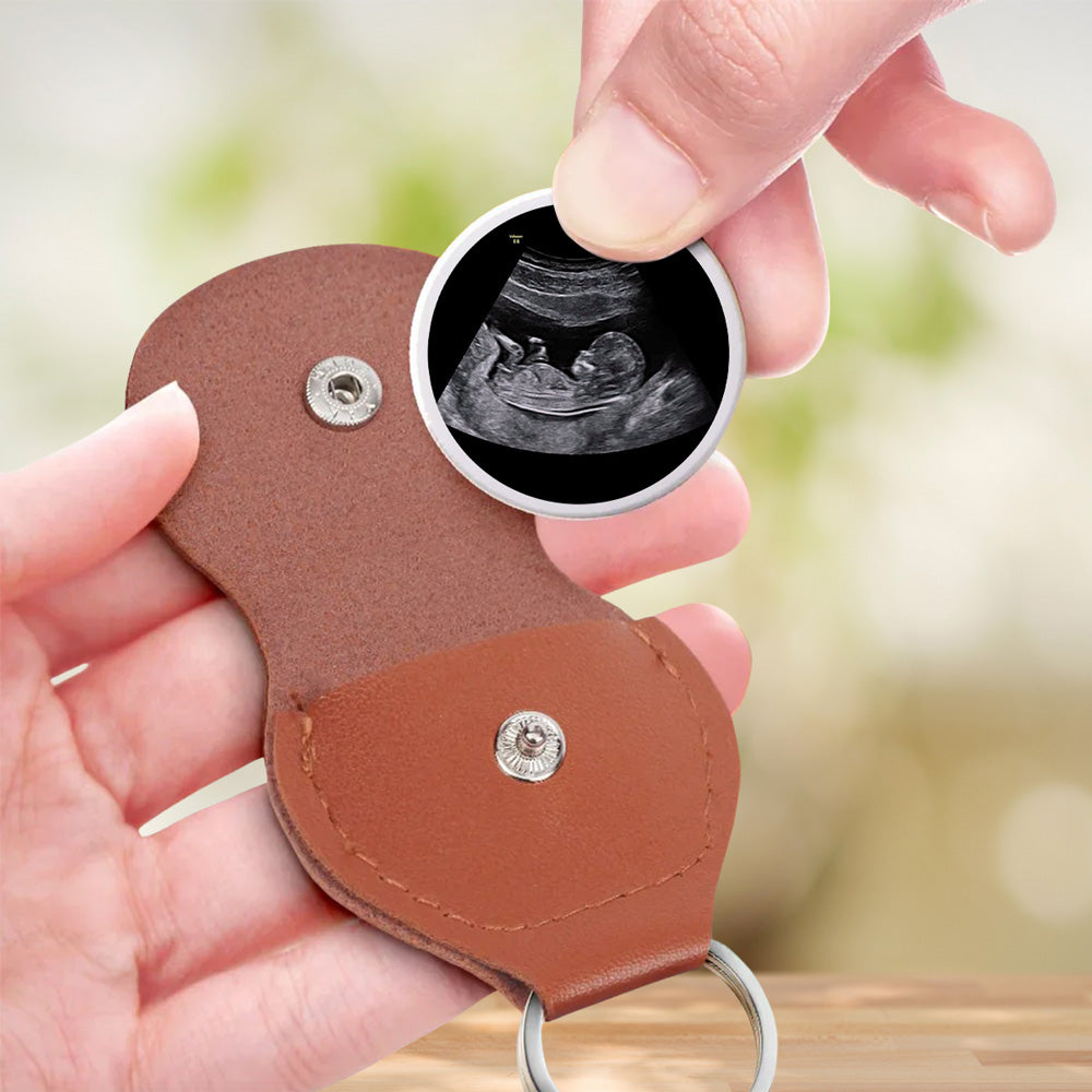 Custom Photo Coin Keychain for New Dad, First Father’s Day Gifts • To Daddy - Personalized Pocket Hug