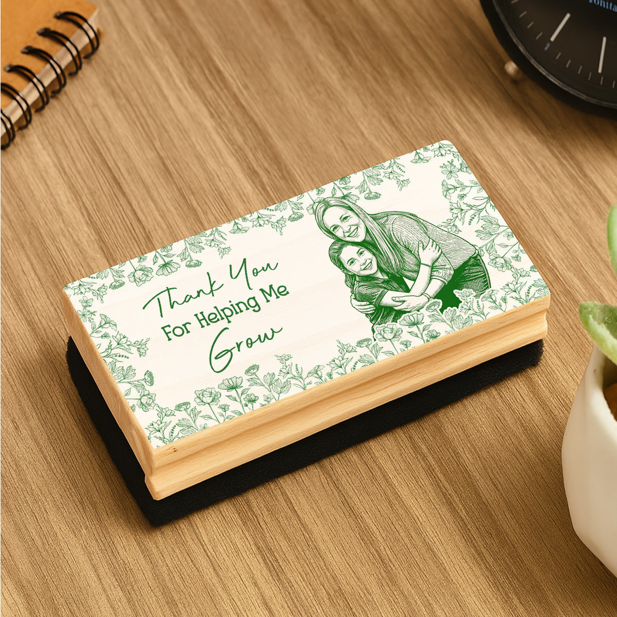 Thank You For Helping Me - Personalized Whiteboard Eraser