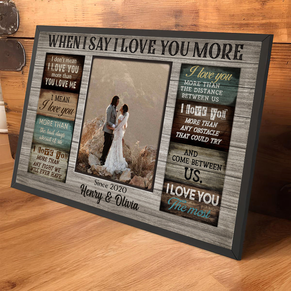 I Love You The Most - Personalized Poster