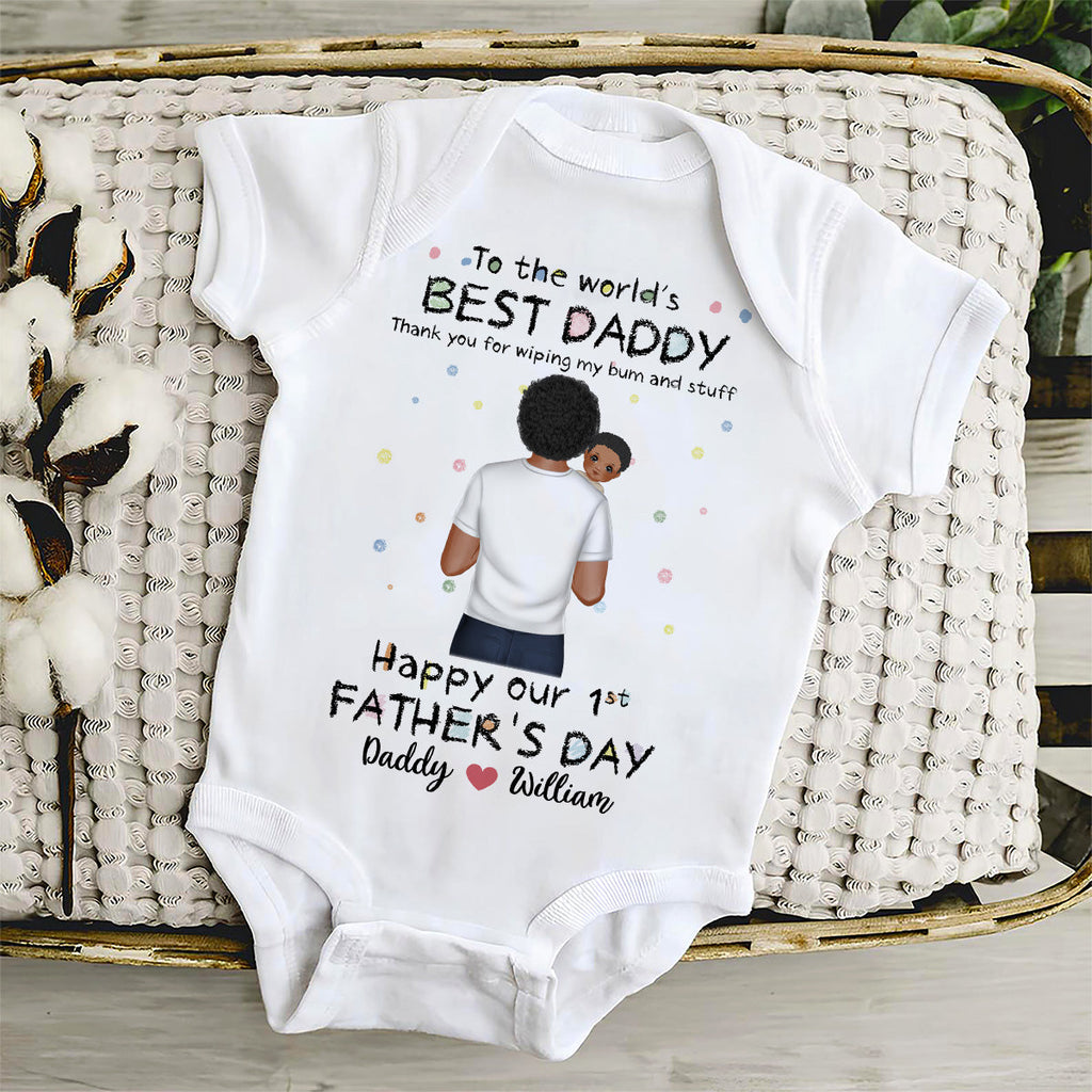 Wiping My Bum Version 2 - Personalized Baby Onesie