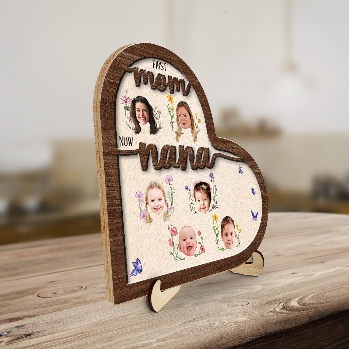 Custom Family Decor, Christmas Birthday Family Keepsake • Grandma Garden - Personalized Wooden Plaque
