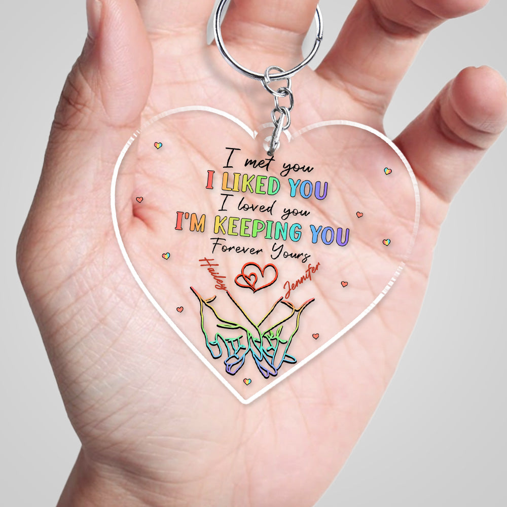 Love Knows No Gender - Personalized Acrylic Keychain