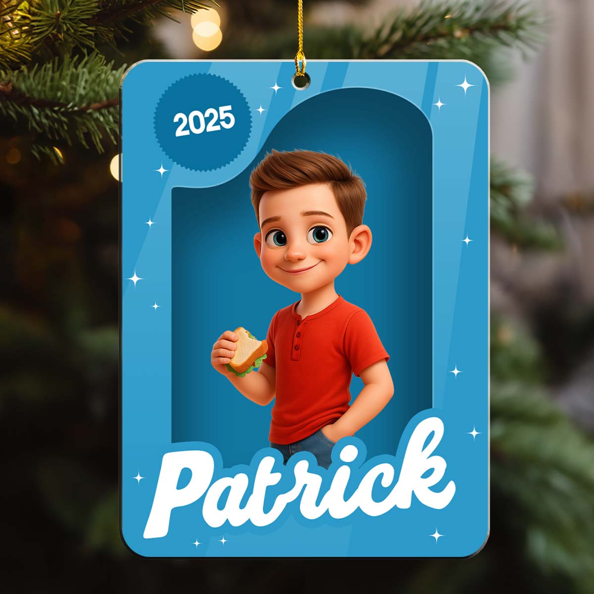 Custom Photo Keepsake Christmas Ornament • Kid Box - Personalized Acrylic Ornament